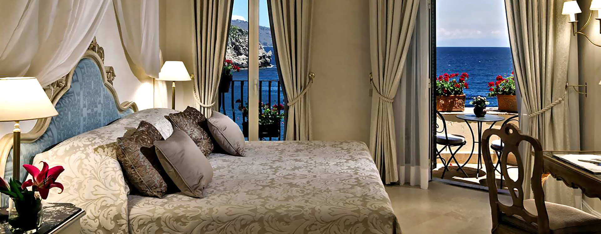 Вид на море из Belmond Villa St Andrea